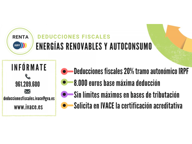 Deducciones fiscales en el IRPF para autoconsumo y energías renovables